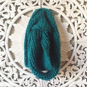 Teal infinity scarf